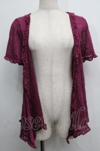 axes femme / 3wayカーディガン  パープル S-25-07-17-029-AX-BL-HR-ZS