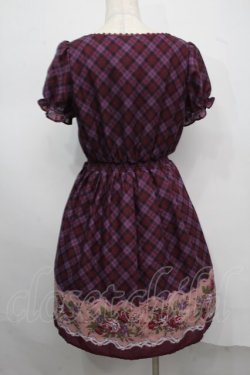 画像2: axes femme / ローズチェックワンピース  パープル S-25-07-17-041-AX-TO-HR-ZI