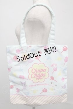 画像1: サンリオ / チュッパチャップスコラボトートバッグ  サックス S-25-07-18-006-EL-TS-HR-ZS