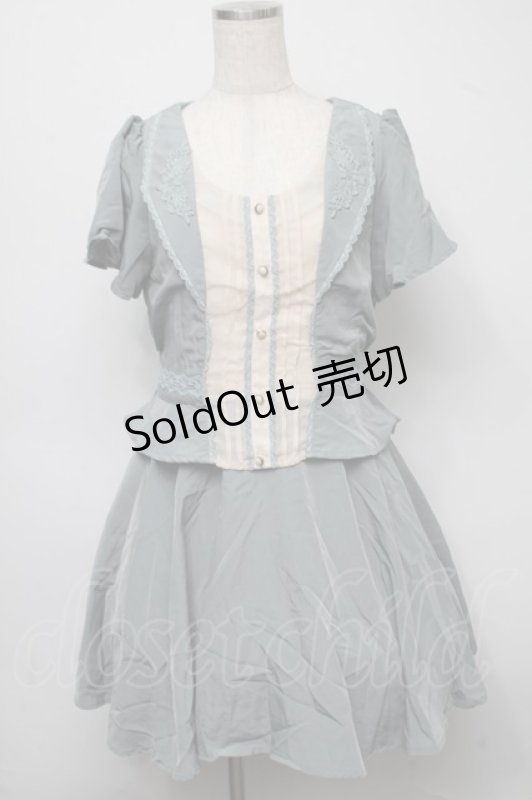 画像1: axes femme / 重ね着風カットソーワンピース  グリーン S-25-07-18-044-AX-OP-HR-ZT398 (1)