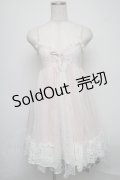 axes femme POETIQUE / レーシーキャミワンピース  ピンク S-25-07-18-047-AX-OP-HR-ZS