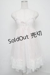 axes femme POETIQUE / レーシーキャミワンピース  ピンク S-25-07-18-047-AX-OP-HR-ZS