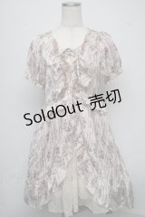 axes femme / 花柄フリルワンピース  ピンク S-25-07-18-048-AX-OP-HR-ZI