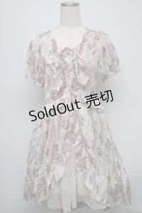 axes femme / 花柄フリルワンピース  ピンク S-25-07-18-048-AX-OP-HR-ZI