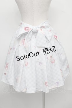 画像2: Ank Rouge / クリームソーダギンガムスカート  サックス S-25-07-18-055-CA-PA-AS-ZS