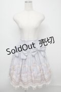 axes femme kawaii / スイートスワンスカート  サックス S-25-07-18-057-AX-SK-HR-ZS