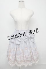 axes femme kawaii / スイートスワンスカート  サックス S-25-07-18-057-AX-SK-HR-ZS
