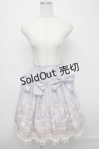 axes femme kawaii / スイートスワンスカート  サックス S-25-07-18-057-AX-SK-HR-ZS