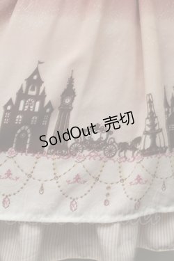 画像3: axes femme / グラデーションお城柄スカート  ピンク S-25-07-18-058-AX-SK-AS-ZS