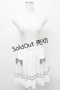 ALICE and the PIRATES / アリスのローンフリルエプロン  白ｘ黒 S-25-07-18-012-PA-SK-HR-ZS