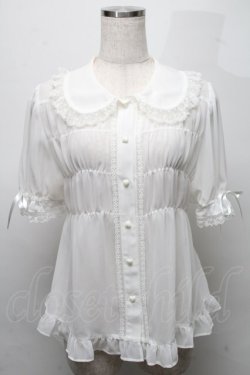 画像1: BABY,THE STARS SHINE BRIGHT / 袖取り外しシフォンベビードールブラウス  白 S-25-07-18-015-BA-BL-HR-ZS