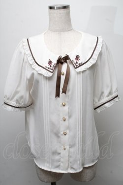 画像1: Amavel / 襟刺繍ブラウス  オフ S-25-07-18-018-CA-JA-AS-ZS