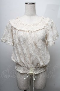 axes femme / 総レースクロプトトップス  オフ S-25-07-18-023-AX-TO-HR-ZS
