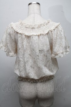 画像2: axes femme / 総レースクロプトトップス  オフ S-25-07-18-023-AX-TO-HR-ZS