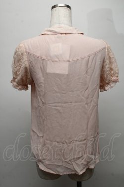 画像2: axes femme / レース襟付きブラウス  ピンク S-25-07-18-027-AX-BL-HR-ZS