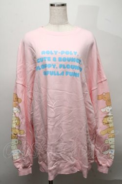 画像1: Candy Stripper / CINNAMOROLL BIG SWEAT  ピンク S-25-07-18-028-PU-BL-HR-ZS
