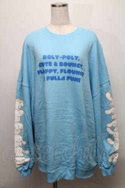画像1: Candy Stripper / CINNAMOROLL BIG SWEAT  ブルー S-25-07-18-029-PU-BL-HR-ZS