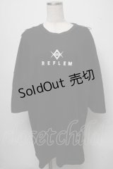 REFLEM / ショルダーリングカットソー  黒 S-25-07-18-032-PU-TO-AS-ZS