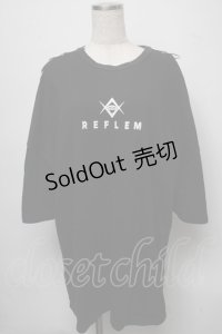 REFLEM / ショルダーリングカットソー  黒 S-25-07-18-032-PU-TO-AS-ZS