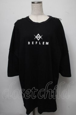 画像1: REFLEM / ショルダーリングカットソー  黒 S-25-07-18-032-PU-TO-AS-ZS