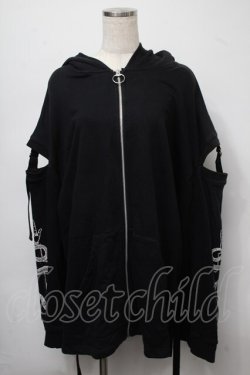 画像1: REFLEM / カッティングショルダーパーカー  黒 S-25-07-18-033-PU-TO-AS-ZS