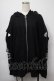 画像1: REFLEM / カッティングショルダーパーカー  黒 S-25-07-18-033-PU-TO-AS-ZS (1)