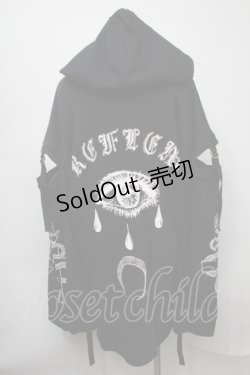 画像2: REFLEM / カッティングショルダーパーカー  黒 S-25-07-18-033-PU-TO-AS-ZS
