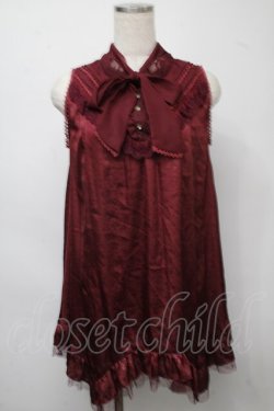 画像2: axes femme / イレヘムボータイリボンチュニ  ワイン S-25-07-18-035-AX-TO-HR-ZS