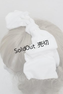 画像2: Jane Marple Dans Le Salon / リボンヘアバンド  白 S-25-07-18-005-JM-AC-HR-ZS