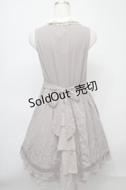 画像2: axes femme / バックティアード切替ワンピース  ブラウンｘキナリ S-25-07-18-039-AX-BL-HR-ZS