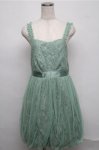 画像1: axes femme / チュールタッキングベアドレス  グリーン S-25-07-20-043-AX-OP-HR-ZT505 (1)