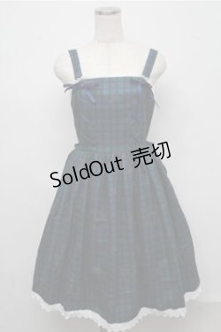画像1: axes femme kawaii / おさんぽテリア柄ジャンスカ  グリーン S-25-07-20-044-AX-OP-AS-ZS