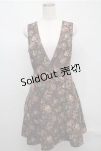 axes femme / クラシカル花柄ワンピース  ブラウン S-25-07-20-050-AX-OP-HR-ZS