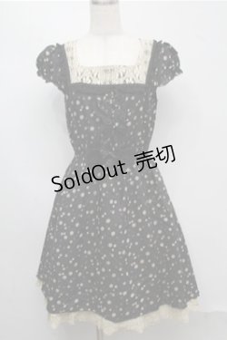 画像1: axes femme / ランダムドットワンピース  黒 S-25-07-20-052-AX-OP-HR-ZI