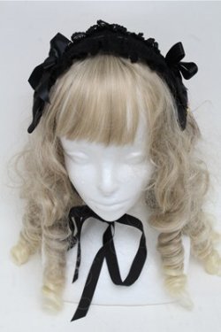 画像2: BABY,THE STARS SHINE BRIGHT / プリンセスドロップヘッドドレス  黒 S-25-07-20-008-BA-AC-HR-ZS