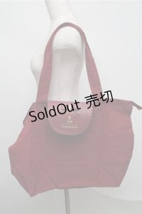 m petit by misako / AMフラップエコバッグ  ワイン S-25-07-20-011-LO-ZA-HR-ZS