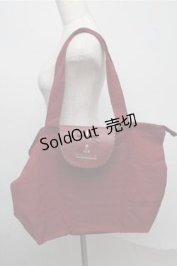 画像1: m petit by misako / AMフラップエコバッグ  ワイン S-25-07-20-011-LO-ZA-HR-ZS