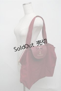 画像3: m petit by misako / AMフラップエコバッグ  ワイン S-25-07-20-011-LO-ZA-HR-ZS