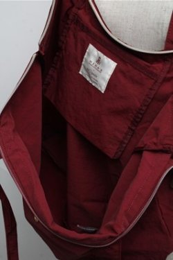 画像4: m petit by misako / AMフラップエコバッグ  ワイン S-25-07-20-011-LO-ZA-HR-ZS