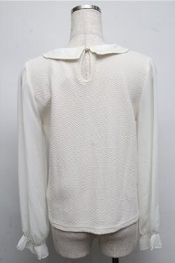 画像2: axes femme POETIQUE / レースカラーブラウスプルオーバー  オフ S-25-07-20-013-AX-TO-HR-ZS