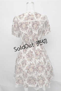 画像2: axes femme / 花柄半袖ワンピース  キナリ S-25-07-20-022-AX-OP-HR-ZS