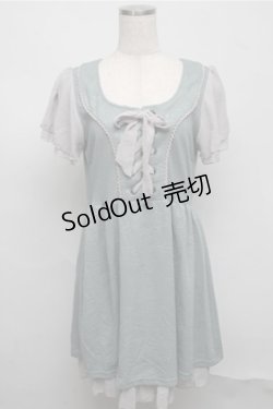 画像1: axes femme / オーナメントジャガドワンピース  グリーン S-25-07-20-036-AX-OP-HR-ZS