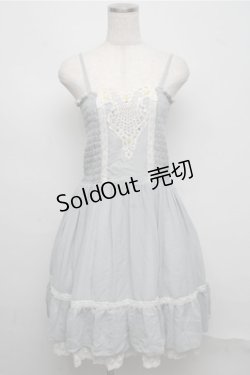 画像1: axes femme / レースシャーリングワンピース  ミント S-25-07-20-038-AX-OP-HR-ZI