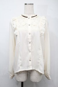 axes femme / ブローチ付きヴィンテージブラウス  オフ S-25-07-21-006-AX-BL-HR-ZI
