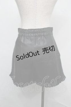 画像2: EATME / フェイクレザーショートパンツ  黒 S-25-07-21-057-LO-PA-HR-ZS