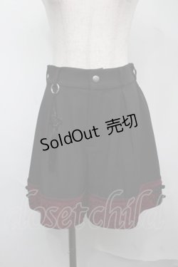 画像1: axes femme POETIQUE / チャイナ釦ショートパンツ  黒 S-25-07-21-059-AX-PA-AS-ZS