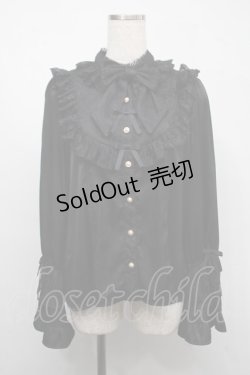 画像1: axes femme kawaii / ロココ姫袖ブラウス  黒 S-25-07-21-008-AX-BL-AS-ZS