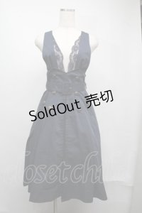 axes femme POETIQUE / トレンチデザインジャンスカ  紺 S-25-07-21-012-AX-SK-HR-ZS