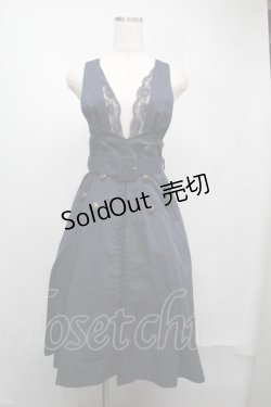 画像1: axes femme POETIQUE / トレンチデザインジャンスカ  紺 S-25-07-21-012-AX-SK-HR-ZS