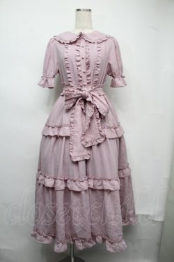 画像1: axes femme kawaii / ロマンティックフリルワンピース M ピンク S-25-07-21-023-AX-OP-AS-ZS